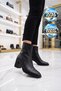 Zippered, Pointed-Toe, Stylish Black Suede Women’S Heeled Boots Pc-56169. - 2