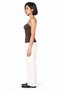 Busem Slim-Fit Corset Crop Top Blouse - 2