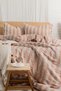 Taos Double Striped Bedding Set |   Buttoned Bohemian Set |   Bedding Set, Sheet, and 2 Pillowcases |   100% Cotton |   200X220 cm - 2