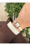 Minimal Women's Wristwatch Cream - 4