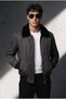 Premium Fur Collar Bomber Jacket