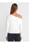 31487 Women's Finger Detailed Asymmetrical Collar Ball - 2