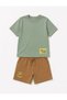 Li̇mi̇ Boy's Soft-Combed Cotton Shorts Set - 2