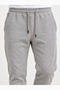 Men's Grey and Black Sweatpants with Elastic Cuffs, Drawstring Waist, and Soft Fleece Lining. - 7