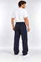 Men's Navy Blue Baggy Sweatpants with a Fleece Lining, Elastic Waistband, and Comfortable Fit. - 4