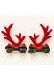 New Year-Themed Reindeer Antler Hair Clips for Children – Set of 2 - 2