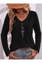 Mix Printed V-Neck Cotton Lycra Long Sleeve Regular Fit Blouse T-Shirt