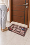 Welcome Home Butterfly Pattern Doormat - Digitally Printed, Non-Slip Doormat for the Entrance.