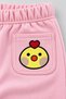 Girls' 2-Piece Sweatpants with Cute Animal Embroidery - 4