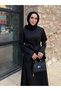 Almira Scuba Dress, Black. - 2
