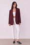 Oversize Blazer Jacket Plum - 5