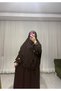 Daisy-Printed, Tie-Front Hijab Set, Sizes 40 to 50, Standard Sizing. - 3