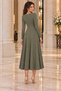 Women's Long-Sleeved, Round-Neck Viscose Two-Thread Long Dress – Casual, Stylish, and Comfortable Design. - 5