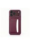 iPhone 18 Pro Case with Card Holder and Raised Camera Edge, Silicone, Senk - 5