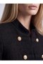 Fancy Chinese Buttoned Women's Tweed Jacket - 3