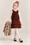 Girls' 3-Piece Knit Dress, Fur Jacket, and Blouse Winter Set for Weddings and Special Occasions. - 2