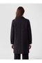 Shirt Collar Patterned Women's Coat - 4