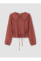 Baby Collar Plaid Women's Shirt - 5