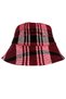 Unisex Plaid Winter Wool Bucket Hat - Lumberjack Fabric Checkered Bucket Hat - 3