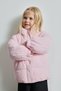 Ribbed Velvet Half Turtleneck Puffer Coat for Girls, H3052A526Au. - 3