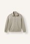 Oversized Half-Zip Stand Collar Modal Basic Sweatshirt I4363Ax26Au - 6