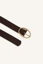 Women's Square Buckle Faux Leather 2-Piece Jean Belt H7537Axns - 3