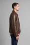 Regular Fit Shirt Collar Buttoned Leather Jacket I1127Ax26Wn - 4