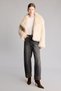 Regular Fit Shawl Collar Faux Fur Jacket I2799Ax26Wn - 2