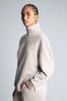 Oversized Half-Zip Stand Collar Modal Basic Sweatshirt I4363Ax26Au - 3