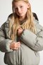 Water-Repellent Hooded Zippered Jacket for Girls E9980A826Au - 4