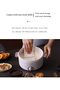 1.5L Electric Hot Pot, Mini Multi-Cooker with Dual Power Control, Nonstick Electric Frying Pan for Hot Pot, Stir Fry, Noodles, and Pasta - Ideal for Dorms, Offices, and Travel (White, 1.5L) - 7