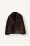Regular Fit Shawl Collar Snap Button Faux Fur Jacket I2771Ax26Wn