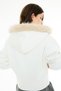Oversized Faux Fur Hooded Zippered Basic Cardigan I3558Ax26Wn - 5