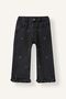 New Year's Themed Bow Embroidered Ruffled Hem Culotte Jean Pants for Baby Girls I9605A526Cw