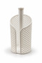 Cane Hazeran-Style White Roll Paper Towel Holder and Napkin Stand, 12X23 cm - Bohemian, Scandinavian, Modern. - 2