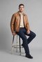 Regular Fit Shirt Collar Buttoned Leather Jacket I1127Ax26Wn - 5