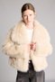 Regular Fit Shawl Collar Faux Fur Jacket I2799Ax26Wn - 3