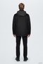 Men's Regular Fit, Stand-Up Collar, 100% Cashmere, Zippered, Long-Sleeve Black Jacket. - 3