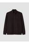Men's Zippered Sweatshirt with Stand Collar - 5