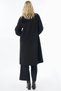 Button-Detailed Wool Coat, Black. - 5