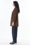 Plaid Pattern Velvet Tunic Brown - 4