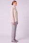 Boat Neck Knit Sweater, Cream Color. - 5