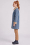 Faux Fur Collar Anorak Jacket, Blue. - 3