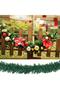 2.7m DIY Blank Christmas Garland,330 Dense Pine Branches ,Bendable for Arch Stair Xmas Decor - 5