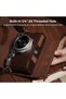 غطاء جلدي نصف مفتوح لكاميرا FUJIFILM X100VI، غطاء قابل للطي، مع حزام للكتف. - 5