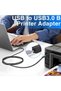 USB C to USB B Adapter, [2-Pack] Type C to Type B Convert Connector Support Data Sync Compatible with External Hard Drive/MIDI Controller/Printer - 2