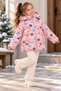 Girls' Water-Repellent Fluffy Hooded Coat - 2