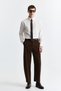 Suede Barrel Fit Pants