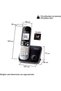 هاتف لاسلكي - KX-TG6811UEB - 7