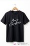 Unisex Merry Christmas-Themed Stylish and Elegant Printed 100% Cotton Basic T-Shirt.